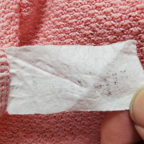 Haptics by Holly Harper Patchwork Colorblock Oversized Waffle Knit Top Women's S - Picture 5 of 6